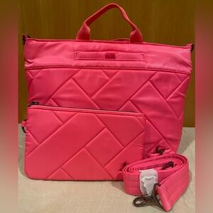 LUG Tenor Crossbody Bag - Magenta with Wallet Pouch (Gently used twice)